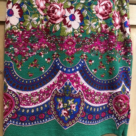 Anthropologie Maeve Sheffield Multicolor Floral Pencil Skirt Size 10 - Picture 7 of 14